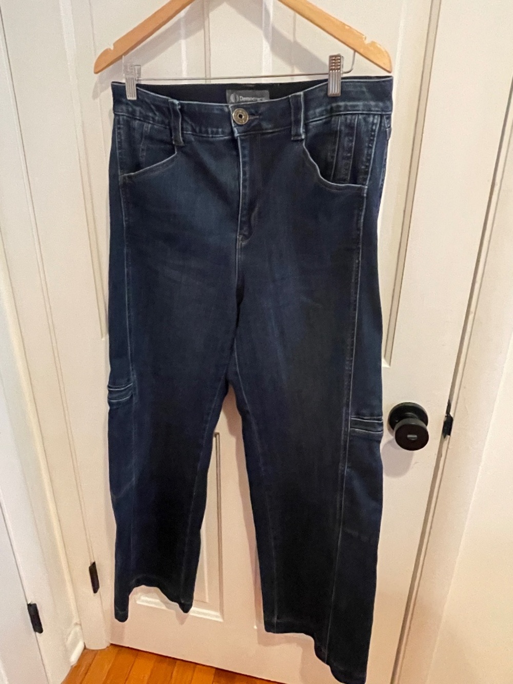 Democracy Ab Solution Cargo Jeans Medium/Dark Wash Size 14